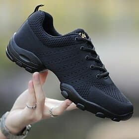 baskets de danse en maille respirante pour hommes - chaussures de jazz légères à lacets avec semelle coussinée pour plus de confort et de flexibilité