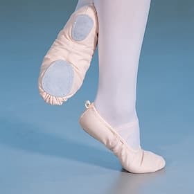 Women's and Girls' Split Sole Ballet Dance Shoes - Soft Canvas Slippers with Elastic Straps for Ballet Classes and Performances