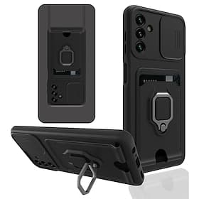 Handy Hülle Handyhüllen Für Samsung Galaxy S26 Ultra Plus S25 S23 Ultra Plus A53 A33 A13 A32 A52 Robust Mit Ständer Kartenhalter Ringhalter Einfarbig TPU