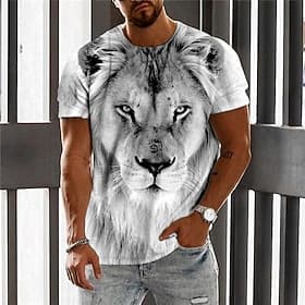 Herren Übergröße T Shirt Groß und hoch Graphic Rundhalsausschnitt Bedruckt Kurzarm Sommer Designer Brautkleider schlicht Groß und hoch Täglich Festtage Obertei