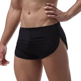 Men's Running Shorts Athletic Shorts Bottoms Athletic Athleisure Ice Silk Breathable Soft Quick Dry Fitness Gym Workout Marathon Sportswear Activewear Solid Co