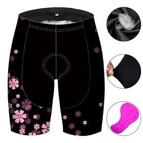 Femmes Graphique À Motifs Motif Floral Fleur Shorts de route Shorts de cyclisme Shorts de vélo Vélo Shorts Pantalons Coupe course VTT Vélo tout terrain Cyclism