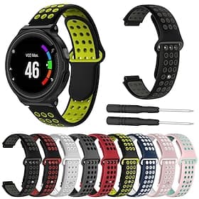 Watch Band for Garmin Forerunner 735XT / 630/620/235/230/220 Approach S20 / S6 / S5 Soft Silicone Replacement Strap with Removal Tool Adjustable Sport Band Wr