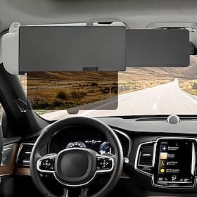 Extenseur de pare-soleil polarisé pour voiture – Pare-soleil anti-éblouissement protection UV et neige pour fenêtre avant/côté