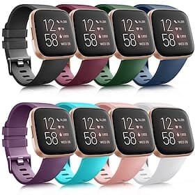 Watch Band for Fitbit Versa Lite / Fitbit Versa 2 /Fitbit Versa / Fitbit Versa SE Modern Buckle Silicone Wrist Strap Sport band