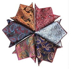 Homme Cravates Carrés de poche Travail Mariage Gentleman Jacquard