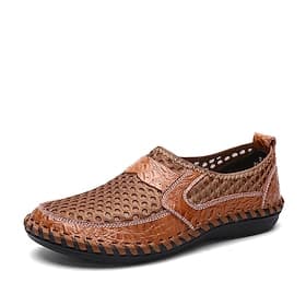 Men's Breathable Mesh Slip-On Loafers – Lightweight Casual Driving Shoes with Non-Slip Sole for Summer