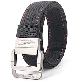 Men's Tactical Belt Fashion Sporty Casual Blue black red jumper Daily Frame Buckle