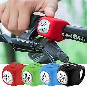 ROCKBROS Klaxon de vélo électrique Etanche Poids Léger pour Vélo de Route Vélo tout terrain / VTT Cyclisme Gel de silice Vert Noir Rouge 1 pcs / IPX 4