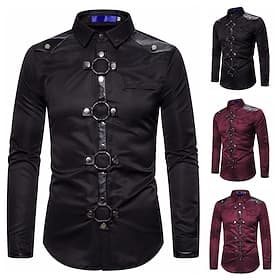 Punk Gotico Stile da Strada Blusa / Camicia Cavaliere Costume Per uomo Mascherata Festa / Sera Adulti Blusa
