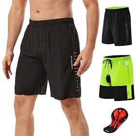 WOSAWE Men's Solid Colored Pocket Cycling MTB Shorts Downhill Shorts Bike Shorts Bike Padded Shorts / Chamois MTB Shorts Race Fit Mountain Bike MTB Road Bike C