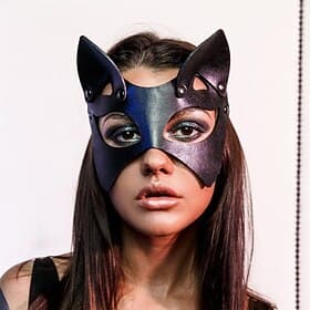 cuir sm chat renard bandeau flirter cosplay bal cosplay masque sex toys