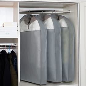 3 pack respirant vison manteau fourrure cache-poussière vêtements cache-poussière vêtements suspendus sac à poussière non moelleux manteau couverture