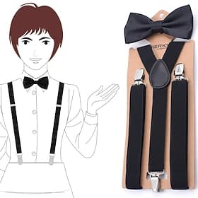 Rétro Vintage Années Folles Années 1920 Nœud papillon Bretelles Gatsby le Magnifique Gangster Déguisement Homme Femmes Mascarade Fête / Soirée Enterrement de V
