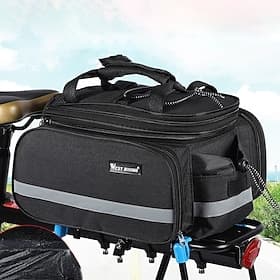 FJQXZ Sac de Porte-Bagage / Double Sacoche de Vélo Sacs de Porte-Bagage Grande Capacité Etanche Taille ajustable Sac de Vélo Nylon Sac de Cyclisme Sacoche de V