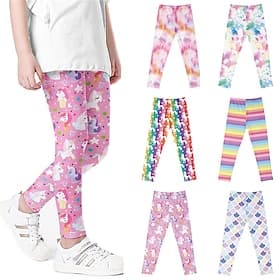 Pantalons Enfants Fille Animal Actif Extérieur 3-12 ans Automne Rose Claire Rose poussiéreuse Bleu