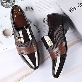 Herrenschuhe aus Leder mit geprägtem Krokodilmuster und schwarzen Akzenten für formelle und geschäftliche Anlässe