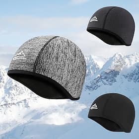 REXCHI Fahrradmütze winter herrenunter helm Schädelkappen Flügelärmel Maske für unter den Helm Streifen warm halten Radfahren Warm Atmungsaktiv Weich Fahhrad /