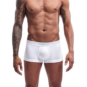 Herren 1 Packung Unterwäsche Grundlegendes Höschen Unterwäsche Boxer Slip Bedruckt Baumwolle Antibakteriell Auslaufsicher Buchstabe Mittlere Taillenlinie Schwa