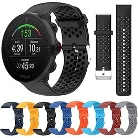 Watch Band for Polar Vantage M Vantage M / M2, Grit X / X Pro Silicone Replacement Strap Breathable Quick Release Sport Band Wristband