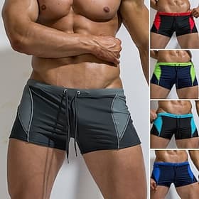 Per uomo Costumi da bagno Pantaloncini da Surf Slip da bagno Coulisse Elastico in vita Grafico Blocco di colori Comodità Morbido Casuale Quotidiano Ferie Moda