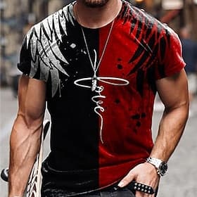 Men's Crusaders Graphic Color Block T Shirt Tee Christian T Shirts Short Sleeve T shirt 3D Print Crew Neck Shirt Designer Lightweight Comfort Casual Daily Spor