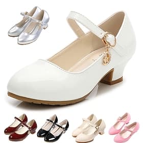 chaussures habillées Mary Jane en cuir verni pour fille avec bride à la cheville chaussures de fête et formelles élégantes