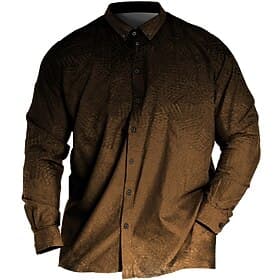 Men's Plus Size Shirt Big and Tall Graphic Prints Turndown Buttons Long Sleeve Spring Summer Sports Fashion Streetwear Designer Outdoor Vacation Tops