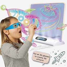 3d fluoreszierendes Zeichenbrett magisches leuchtendes dreidimensionales Schreibbrett Graffiti-Brett Licht Puzzle Kinder Zeichenbrett