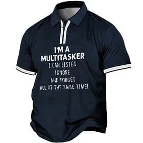 Men's Plus Size Polo Shirt Big and Tall Letter Turndown Button Short Sleeve Spring Summer Sports Fashion Streetwear Designer Outdoor Street Tops