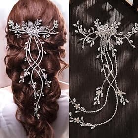 Wedding Hair Accessories for Kids Flower Girl Hair Accessory Princess Headpiece White Flower Headband Pearl for Girl and Flower Girls Cute Bridal Wedding Hair
