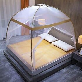 couleur unie simplicité cool et confortable moustiquaire anti-moustiques confortable chambre moustiquaire pliable prévenir les chutes