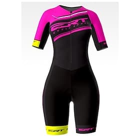 Damen Triathlonanzug Kurzarm Triathlon Sommer Frühling Herbst Silber Hellgelb Dunkelgrau Grafik Fahhrad Radfahren Fitness, Laufen Yoga Elastisch Ganzkörper Ly