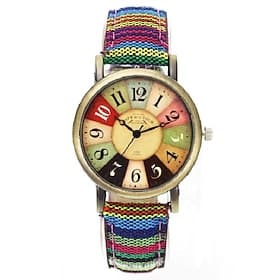 Quartz Watch Popular Movie Pattern Retro Watches Unisex Men Mother's Day Gift for Women Military Camouflage Belt Denim Canvas Band Fashion Sport Quartz Wrist W