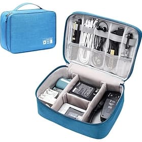 Elektronik-Organizer, universelle Reise-Kabel-Organizer-Tasche, wasserdichte Aufbewahrungshüllen für Elektronikzubehör, Ladegerät, Telefon, USB, SD-Karte, Fest