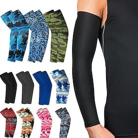 2 stuks armmouwen, sportzon uv-bescherming handafdekking verkoelende warmer voor hardlopen vissen fietsen