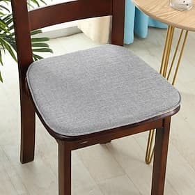 stoelkussen eetkamerstoel zitkussen antislip traagschuim stoelkussen met banden antislip rubberen rug U-vormige stoelhoes