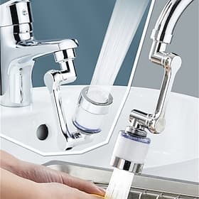 Wasserhahnverlängerung mechanischer Arm 1080 ° Wasserbelüfter Düse Sprudler für Badezimmer Küche, universeller Wasserhahn Verlängerung Kopfsprüher Filterauslau