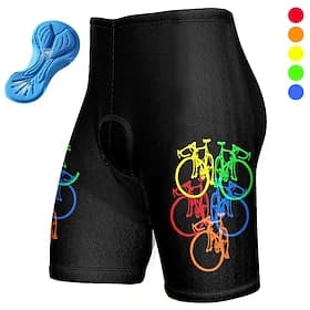 Herren Grafik Fahrradhose Fahhrad Gepolsterte Shorts / Chamois Unterteile Mountainbike MTB Straßenradsport Sport 3D-Polster Schnelltrocknend Feuchtigkeitsablei