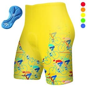 Men's Graphic Cycling Shorts Bike Padded Shorts / Chamois Bottoms Mountain Bike MTB Road Bike Cycling Sports 3D Pad Quick Dry Moisture Wicking Breathable Black