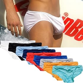 Homme Shorts de bain Maillots de Bain Slips de bain Uni Doux Respirant Extérieur Occasionnel Quotidien Hawaïen Élégant Noir Blanche Micro-Élastique