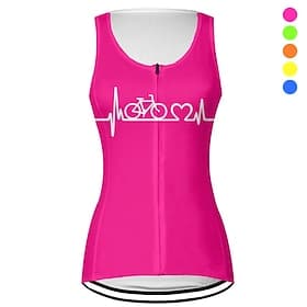 Damen Fahrradweste Radtrikot Grafik Buchstaben Zahlen Lustig Ärmellos Fahhrad Weste / Gilet Oberteil mit 3 Gesäßtaschen Mountainbike MTB Straßenradsport Schne