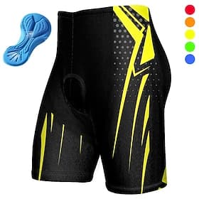 Herren Geometrisch Fahrradhose Fahhrad Gepolsterte Shorts / Chamois Unterteile Mountainbike MTB Straßenradsport Sport 3D-Polster Schnelltrocknend Feuchtigkeits