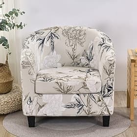 Club Chair Cover Barrel Chair Slipcover Stretch Tub Chair Slipcover, Arm Chair Sofa Cover For Dogs Pet,Washable Couch Furniture Protector Soft Durable