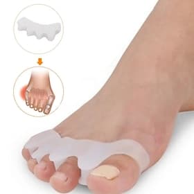 2 pièces/paire silicone doigt orteil protecteur séparateurs d'orteils civières lisseur oignon protecteur soulagement de la douleur soins des pieds