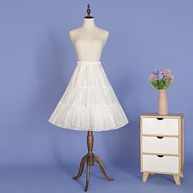 Années 1950 Cosplay Lolita Rococo Robe Jupe à cerceaux Crinoline Princesse Mariée Princesse Déguisement Femmes Carnaval Mascarade Mariage Soirée Enterrement de