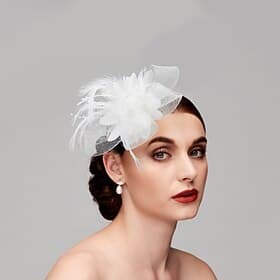 Tulle / Feather / Net Headbands / Fascinators / Hats with 1 Piece Wedding / Special Occasion / Tea Party Headpiece dress to impress Fascinators Race Day Dress