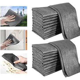 10pcs Magic Cloth Glass Cloth No Trace No Watermark Cleaning Cloth Cleaning Tool Microfiber Rag Quickly Clean Towels Scouring Pad
