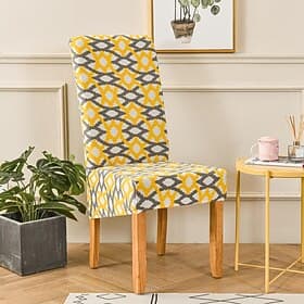 Stretch Dining Chair Covers XL/Oversized Removable Washable Soft Spandex High Back Large Chair Cover Slipcover for Dining Room Kitchen Hotel Table Banquet