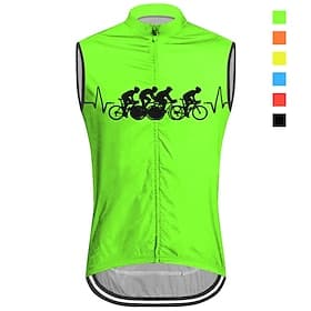 Men's Cycling Vest Cycling Jersey Graphic Funny Sleeveless Bike Vest / Gilet Jersey Top with 3 Rear Pockets Mountain Bike MTB Road Bike Cycling Quick Dry Back